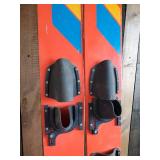 Pair Mid Modern Continental 65 Colorful Waterskis 65"