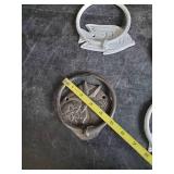 6 Cast Iron Beach Themed Towel Rings