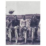 Fantastic 1913 Oxley Photo Panoramic Print of Park Region Motorcycle Club