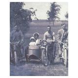 Fantastic 1913 Oxley Photo Panoramic Print of Park Region Motorcycle Club