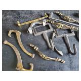 60+ Vintage and New Drawer Pulls and Woven Basket