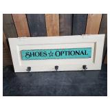 Very Cool Shoes Optional Coat / Beach Towel Hooks Décor