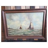 Absolutely Beautiful Hand Painted Original Large Painting 28"x 42"