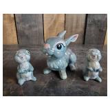 Very Collectible Kreiss & Co Thumper Rabbit and Babies Ceramics
