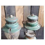 Vintage 242B & 242C Coleman Lanterns 1 w/ Globe