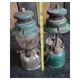 Vintage 242B & 242C Coleman Lanterns 1 w/ Globe