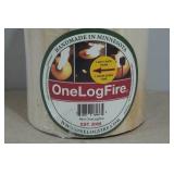 One Log Fire Campfire Log