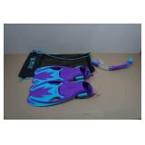 Cressi Blulove Kids Snorkel Set - Fin Size L/XL