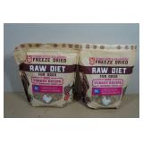 *2* Boss Dog Raw Diet Freeze Dried Turkey Recipe Dog Treats
