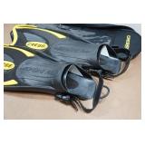 Cressi Adult Rondine Palau Fin Snorkel Set - Fin Size M/L