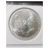 1993 AMERICAN SILVER EAGLE NGC MS69