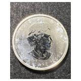 2012 CANADIAN MAPLE LEAF 1 TROY OZ .9999 FINE SILVER