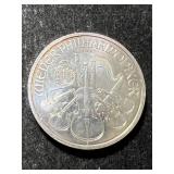 2010 AUSTRIAN PHILHARMONIC 1 TROY OZ .999 FINE SILVER