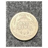1909 US BARBER DIME