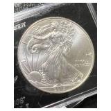 2013 AMERICAN SILVER EAGLE 1 TROY OZ .999 FINE SILVER IN CASE