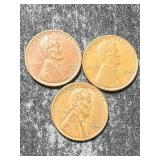 1944P-D-S US WHEAT CENTS