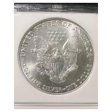 1986 AMERICAN SILVER EAGLE NGC MS69