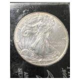 2020 AMERICAN SILVER EAGLE 1 TROY OZ .999 FINE SILVER IN CASE