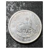 2020 S. AFRICAN KRUGERRAND 1 TROY OZ .999 FINE SILVER