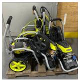 RYOBI 2500/3000 Pressure Washer lot of 6 retail value of $2,200 see description