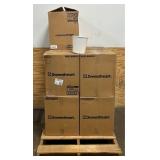 Double Wrapped Paper Bucket, 165 Oz., Unwaxed, White, 100 per Case 9 cases