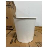 Double Wrapped Paper Bucket, 165 Oz., Unwaxed, White, 100 per Case 9 cases