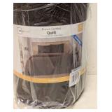NEW MAINSTAYS BROWN CORDED QUILT SIZE FULL/QUEEN REVERSIBLE