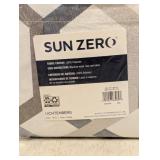 NEW SUN ZERO LICHTENBERG CURTAIN PANEL GRY
