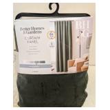 NEW BETTER HOMES & GARDENS CURTAIN PANEL GREEN VELVET