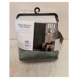 NEW BETTER HOMES & GARDENS CURTAIN PANEL GREEN VELVET