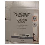 NEW BETTER HOMES & GARDENS CURTAIN PANEL VANILLA TEXTURED MATTE CHENILLE