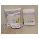 MAINSTAYS PANEL PAIR 2 ROD POCKET PANELS 30IN X 63IN ARCTIC WHITE 2 PACKS