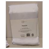 MAINSTAYS PANEL PAIR 2 ROD POCKET PANELS 30IN X 63IN ARCTIC WHITE 2 PACKS