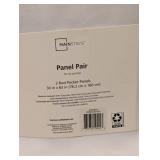 MAINSTAYS PANEL PAIR 2 ROD POCKET PANELS 30IN X 63IN ARCTIC WHITE 2 PACKS
