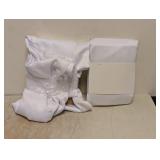 MAINSTAYS PANEL PAIR 2 ROD POCKET PANELS 30IN X 63IN ARCTIC WHITE 2 PACKS