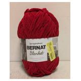 NEW YARNSPIRATIONS BERNAT BLANKET YARN RED
