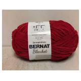 NEW YARNSPIRATIONS BERNAT BLANKET YARN RED