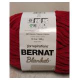 NEW YARNSPIRATIONS BERNAT BLANKET YARN RED
