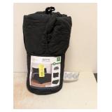 NEW MAINSTAYS 7-PIECE QUILT SET WITH SHEETS BLACK SIZE QUEEN