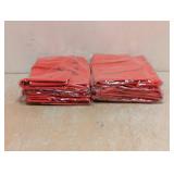6 NEW REUSABLE INSULATED THERMAL BAGS RED