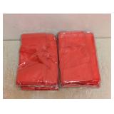 6 NEW REUSABLE INSULATED THERMAL BAGS RED