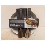 NEW THYME & TABLE HARVEST COLLECTION 3-PIECE SERVING BOWL SET