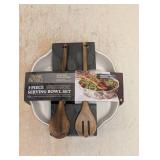 NEW THYME & TABLE HARVEST COLLECTION 3-PIECE SERVING BOWL SET