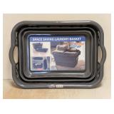 NEW SPACE SAVING LAUNDRY BASKET POP & LOAD COLLAPSE & STORE