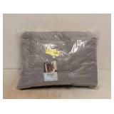 NEW BETTER HOMES & GARDENS FAUX FUR THROW GRAY
