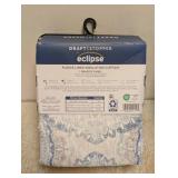 NEW ECLIPSE DRAFT STOPPER FLEECE LINED INSULATING CURTAIN ROD POCKET PANEL