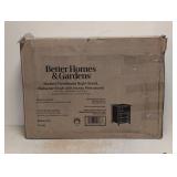 BETTER HOMES & GARDENS MODERN FARMHOUSE NIGHTSTAND ALABASTER FINISH WITH HONEY PINE ACCENT