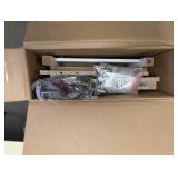 BETTER HOMES & GARDENS MODERN FARMHOUSE NIGHTSTAND ALABASTER FINISH WITH HONEY PINE ACCENT