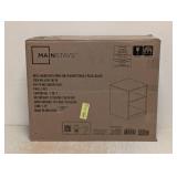 MAINSTAYS OPEN SHELF NIGHTSTAND 2 PACK BLACK