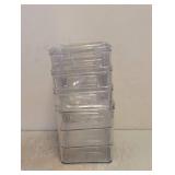 NEW MAINSTAYS LARGE/DEEP ORGANIZING BIN SET 4PC.